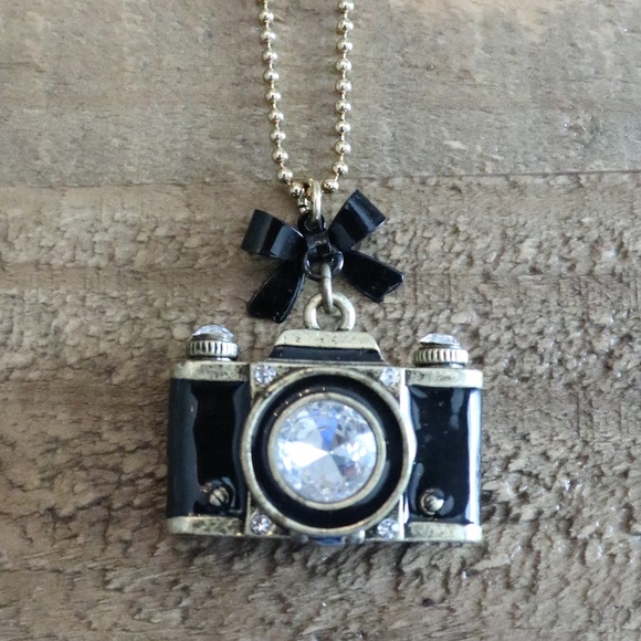 Betsey Johnson Jewelry - Betsey Johnson Camera Pendant Long Necklace